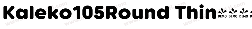 Kaleko105Round Thin字体转换